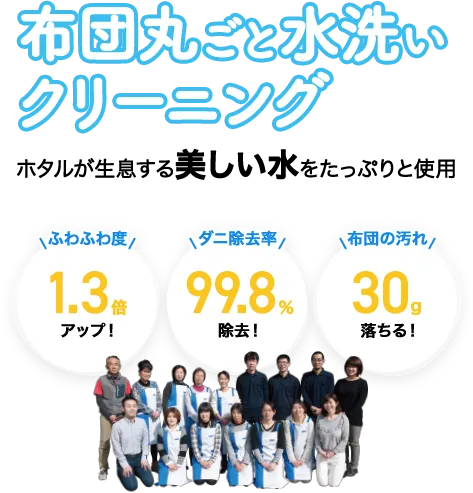 リナビスのふとん丸ごと水洗い宅配クリーニング